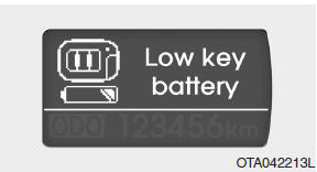 Batería de llave intel. baja