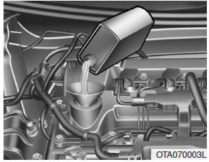 Compruebe el nivel del aceite del motor