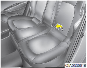 Plegado del asiento trasero