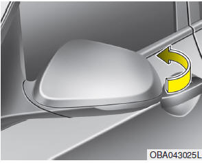 Plegado del retrovisor exterior