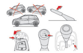 Estacionamiento del vehículo