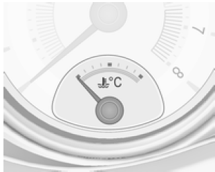 Indicador de temperatura del refrigerante del motor