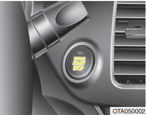 Botón de INICIO/PARADA DEL MOTOR iluminado