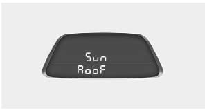 Advertencia de techo corredizo abierto (si está equipado)