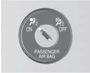Interruptor de activación o desactivación de las bolsas de aire